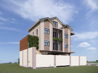Full hồ sơ thiết kế nhà phố 4 tầng 7x12.5m (kiến trúc+điện nước+điều hòa thông gió+nội thất)