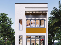 Full hồ sơ thiết kế nhà tầng lững 5.1x18.2m