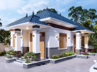 Full hồ sơ TKTC kiến trúc kết cấu nhà vườn 1 tầng 7.5x15m