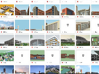 Full thư viện Sketchup Tổng hợp 74 mẫu Trường Học