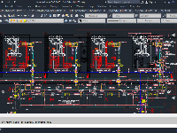 hệ thống chiller công nghiệp,Autocad hệ thống Chiller,Hệ thống Chiller,Thiết kế hệ thống Chiller