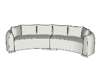 Ghế sofa tròn file sketchup
