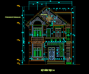 Gửi tới các bạn bản vẽ biệt thự 2 tàng với đầy đủ các hạng mục kiến trúc, kết cấu, điện nước.