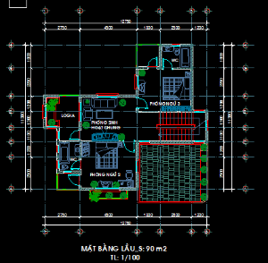 biệt thự 3 tầng,kiến trúc 3 tầng,kiến trúc hạng mục,Bản vẽ kiến trúc biệt thự