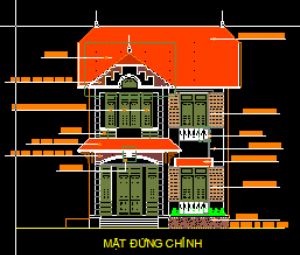 Gưi tới các bạn bản vẽ biệt thự tuyệt đẹp với đầy đủ hạng mục kiến trúc.