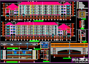 Gửi tới các bạn bãn vẽ trường học với hạng mục kiến trúc.