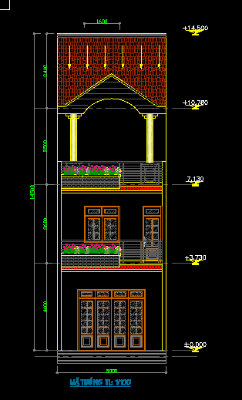 bản vẽ nhà phố đẹp,bản vẽ cad nhà phố,bản vẽ autocad nhà phố,thiết kế nhà phố đẹp đầy đủ,nhà mặt phố,nhà phố kích thước 5 x 25m