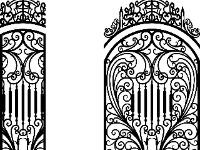 Hàng rào cnc thiết kế file dxf đẹp