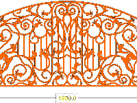 Hàng rào sắt CNC kích thước 1.95x0.93m