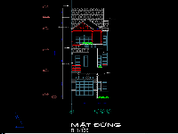 Hồ sơ Bản vẽ CAD nhà phố 3 tầng rộng 6m