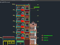 cad khách sạn,bản vẽ khách sạn 7 tầng,thiết kế khách sạn,Khách sạn 7 tầng 8x23.1m,mẫu khách sạn 7 tầng