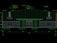 Hồ sơ bản vẽ nhà xưởng kết cấu thép phục vụ tái chế kích thước 30.4mx80m