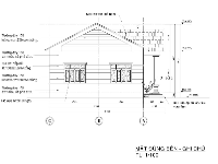 Hồ sơ cad Biệt thự 1 tầng mái Nhật 3 gian kích thước 11x8.9m