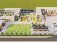 Hồ sơ (CAD+thuyết minh+phối cảnh) full thiết kế thi công trường liên cấp Hưng Phát