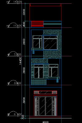 Hồ sơ đầy đủ chi tiết Nhà phố 4x20m gồm: KT-KC-ĐN