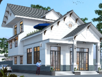 nhà phố 2 tầng,nhà 2 tầng đẹp,nhà 2 tầng mái thái