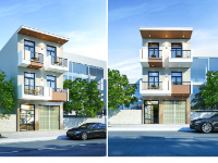 Hồ sơ kiến trúc đầy đủ nhà phố 3 tầng diện tích 6x17m