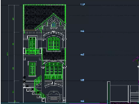 Hồ sơ mẫu nhà phố 4 tầng 6x17m ( kiến trúc, kết cấu, điện nước, dự toán)