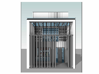 Hồ sơ Revit + Cad thiết kế full kiến trúc + kết cấu + điện nước + dự toán (PDF+CAD) nhà có gác lửng 5x11.2 m