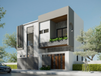 Hồ sơ thi công nhà phố 2 tầng 6x11, file 3dmax. Sketchup, autocad full kiến trúc Mep kết cấu