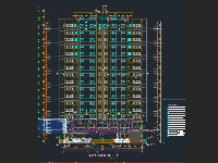  Hồ sơ Thiết kế Autocad chung cư 17 tầng 1 hầm 22.3x31.5m Full