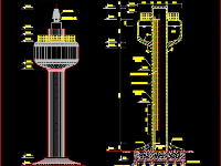 bản vẽ tháp nước,bản vẽ đài nước,tháp nước 50m3,thiết kế tháp nước,thiết kế đài nước