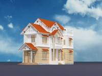 Hồ sơ thiết kế biệt thự 3 tầng 9.1x14.6m file Revit