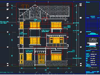 Hồ sơ thiết kế biệt thự 3 tầng kích thước 12.3x13.3m (Kiến trúc,KC, Điện nước)