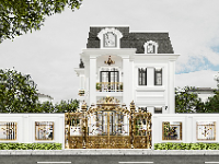 Hồ sơ thiết kế biệt thự 3 tầng tân cổ điển 8.5x16.8m
