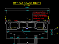 Hồ sơ thiết kế cầu dầm I 3 nhịp 3x33m - Full đủ khối lượng