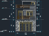 Hồ sơ thiết kế công trình nhà ở 2 tầng diện tích đất 4.22m x 24.11m