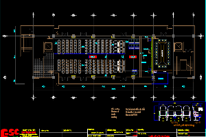 Hồ sơ thiết kế hội trường bằng Autocad