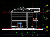 Hồ sơ thiết kế kiến trúc, kết cấu biệt thự 2 tầng 9.5x9.5m tham khảo