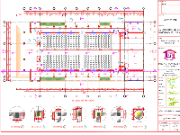 Hồ sơ thiết kế kiến trúc + Kết cấu + Điện nước hội trường nhà văn hoá với kích thước 18.6x38m