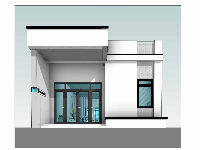 Revit nhà 1 tầng 7x14m,nhà phố 1 tầng 7x14m,File revit nhà phố 1 tầng,Kiến trúc nhà phố 1 tầng,bản vẽ revit nhà phố 1 tầng