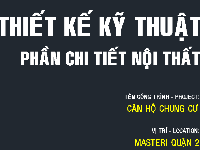 Hồ sơ thiết kế kỹ thuật chi tiết nội thất căn hộ chung cư