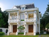 Hồ sơ thiết kế nhà 2 tầng mái nhật 13x25m