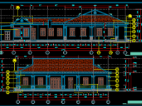 Hồ sơ thiết kế Nhà ăn cán bộ 18x29.7m full kiến trúc, kết cấu, điện, nước