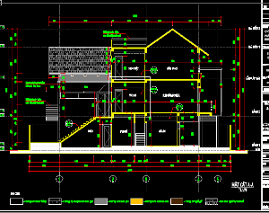 Hồ sơ thiết kế nhà biệt thự 3 tầng khuôn viên đất 10x20m. Diện tích xây dựng 7,3 x 14 m. Đủ kiến trúc, kết cấu, điện và Dự toán.