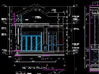 Hồ sơ thiết kế nhà cấp 4 hiện đại diện tích 7x21m