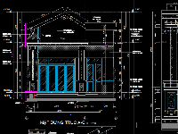 nhà cấp 4 đẹp 7x21m,autocad thiết kế nhà cấp 4,nhà cấp 4 hiện đại file cad,bản vẽ nhà cấp 4,nhà 1 tầng hiện đại