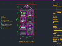 nhà 3 tầng,nhà ở 8x20m,thiết kế nhà 3 tầng,Hồ sơ thiết kế,3 tầng,biệt thự 3 tầng