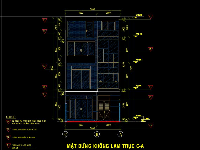 Hồ sơ thiết kế nhà phố 3 tầng 7x15m full Kiến trúc chi tiết