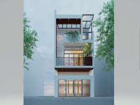 Hồ sơ thiết kế nhà phố 3 tầng hiện đại 5x16m
