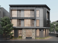 Hồ sơ thiết kế nhà phố 3 tầng hiện đại 6.8x16m