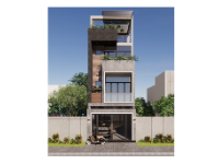 Hồ sơ thiết kế nhà phố 4 tầng 5x20m