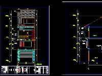 Hồ sơ thiết kế nhà phố 4 tầng kích thước 4x18m ( KT,KC)