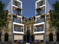 Hồ sơ thiết kế Nhà phố 5 tầng 5x16m ( 4 tầng nổi + 1 tầng hầm) CAD + SketchUp