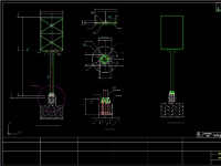 Hồ sơ thiết kế (Shop dwg) trụ quảng cáo 2 mặt (Kích thước: 4m*10m)