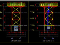 tháp nước bằng thép,tháp nước 50m3,tháp nước bằng thép file cad,tháp nước bằng thép 50m3